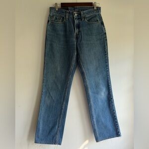 Vintage 505 Straight Leg Levi's 100% Cotton Medium Wash Made in USA